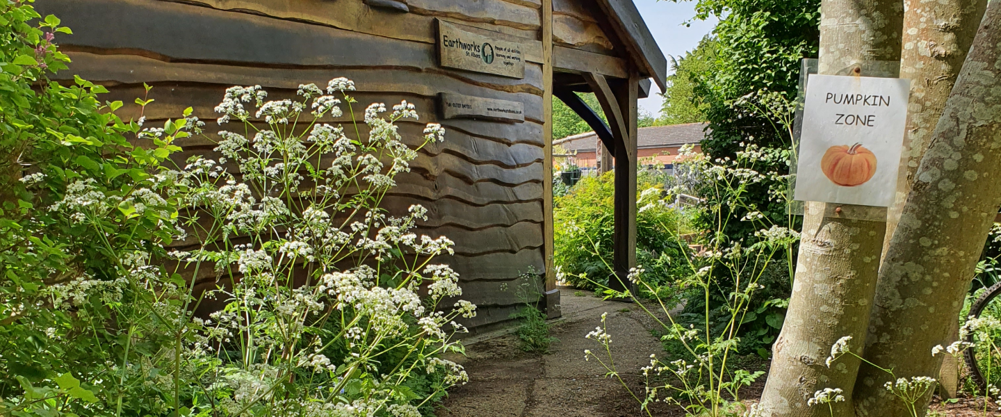 The Earthworks wooden lodge, called the Warren